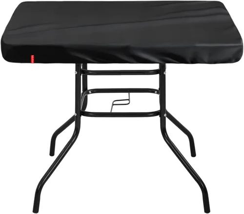 Vista 9 de Funda de mesa redonda para exteriores, impermeable, resistente a los rayos UV, para mesas de patio de 28 pulgadas de diámetro, protector
