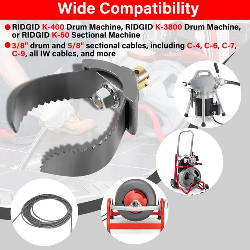 Vista 2 de 52822 Modelo T-232 H-D 3" C Cortador Acoplador de Cable