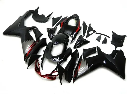 Vista 12 de FLPRO - Carenados de inyección negros y rojos para Suzuki GSXR 600 GSXR750 K11 2011 2012 13 14 2015 2016 2017 18 19 20 2021 GSXR 600 GSXR 750 11-21