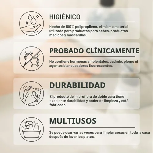 Vista 3 de DEARCUS Gray One Day Scrubber - Paños de cocina sin olor para lavar utensilios, ollas y sartenes y placa de cocina, paños de limpieza multiusos sin