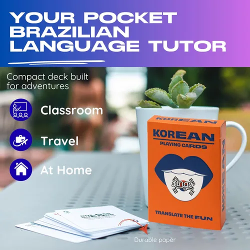 Vista 13 de Lingo Cartas coreanas Tarjetas de aprendizaje de idiomas y cultura para adultos 52 frases con pronunciación Regalo divertido para familias