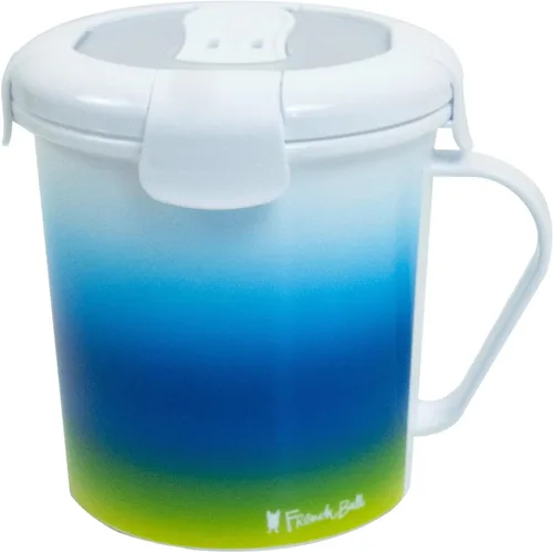 Vista 15 de French Bull Taza de sopa de 23 onzas con asa y tapa ventilada, almacenamiento de alimentos, agarre fresco, a prueba de fugas, apto para lavavajillas