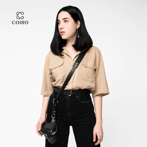 Vista 5 de C Coiro Leather Camera Strap Crossbody for DSLR, Mirrorless – Secure Dual Mount, Quick Release for Professional Photography