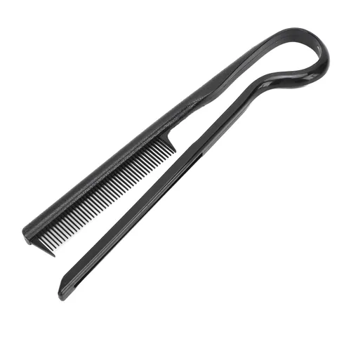 Vista 7 de Peine alisador de cabello, 10 unidades, en forma de V, alisador de pelo, peine alisador para peluquería nudosa, hogar, mujeres y niñas