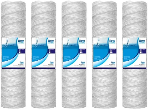 Vista 5 de IPW Industries Inc. - Paquete de 2 filtros de sedimento de cuerda de 5 micrones - Reemplazo de cartucho de filtro de agua universal para toda