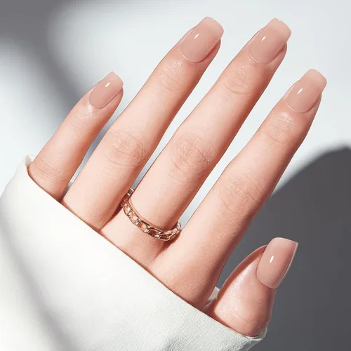 Vista 88 de Modelones Uñas postizas cuadradas cortas, color blanco y rosa, 32