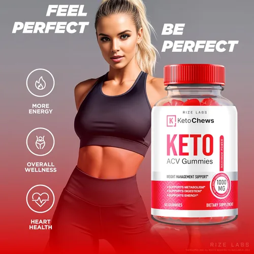 Vista 4 de rize labs - Gomitas Keto Chews ACV para bajar de peso 525 mg - Dieta de grasa del vientre - Fórmula avanzada (120 gomitas)