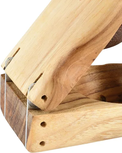 Vista 5 de AeraVida Exprimidor manual de madera de teca hecho a mano de limón lima Muddler de madera Accesorio de cocina duradero