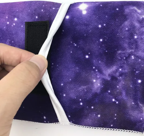 Vista 5 de AUONY Bolsa de almacenamiento de neopreno resistente al calor con dos bolsillos para plancha plana, alisadora, rizadora/rizador