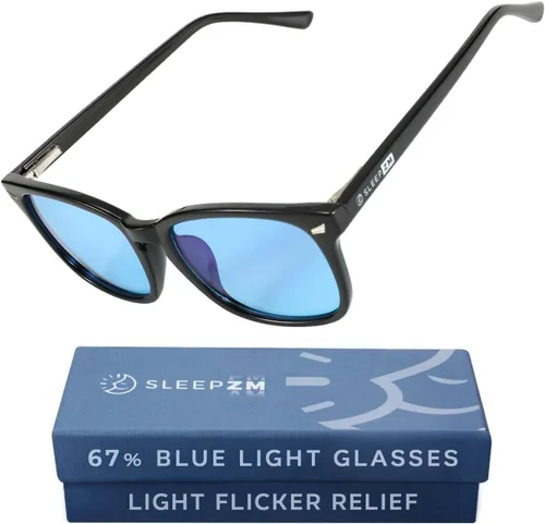Vista 31 de Sleep ZM Blue Light Blocking & Light Sensitivity Glasses - 14 Lens Types for Comfort, Relaxation, Sleep & Relief