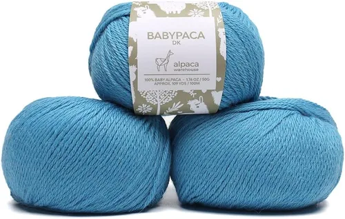 Vista 51 de Juego de 6 madejas de 100% lana de alpaca bebé (10.58 oz) de peso DK, fabricadas en Perú, celestial suave y perfecto para tejer y hacer ganchillo