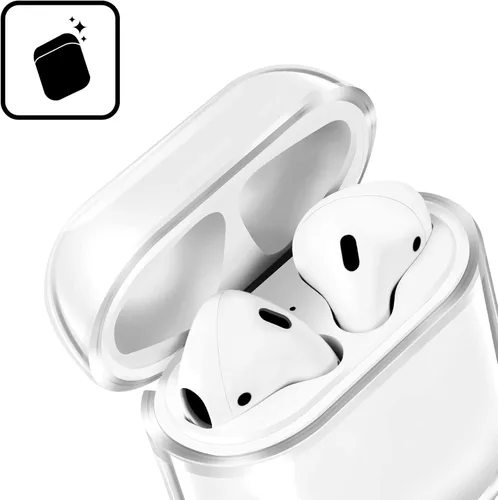 Vista 4 de Head Case Designs Cubierta de cristal duro transparente con licencia oficial de Batman DC Comics Classic Logos compatible con Apple AirPods 3 3ª