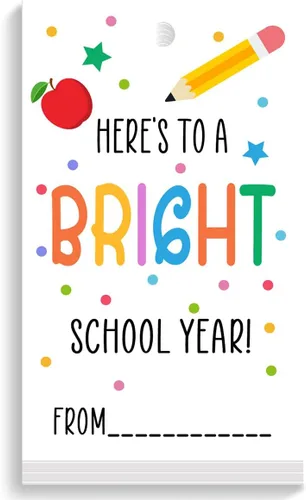 Vista 9 de Etiquetas divertidas para bolsas de regalo de regreso a clases, divertidas etiquetas de regalo para el primer día de escuela, etiquetas de regalo