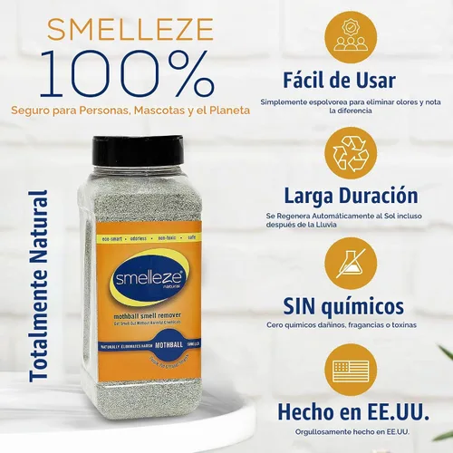 Vista 6 de SMELLEZE Gránulos desodorantes naturales para eliminar olores de bolas
