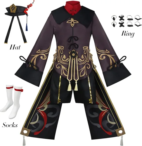 Vista 5 de Soyusunny Genshin Impact Klee Hu Tao Venti - Disfraz de Halloween para cosplay