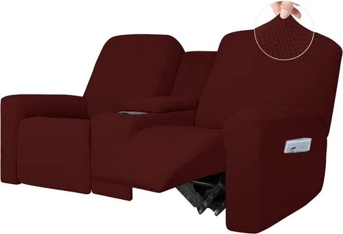Vista 14 de Easy-Going - Sofá biplaza reclinable de 1 pieza con funda para consola central