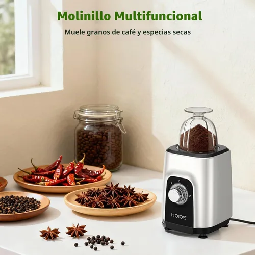 Vista 4 de KOIOS Mezcladora/procesador de alimentos 4 en 1 Combo Max 1000W, apto
