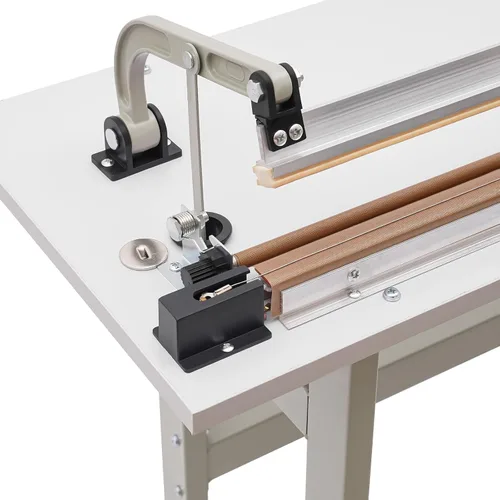 Vista 4 de Máquina de sellado térmico de pedal de pie,Máquina de sellado de bolsas de plástico de 22.83", Máquina de sellado térmico de 110V 850W para uso