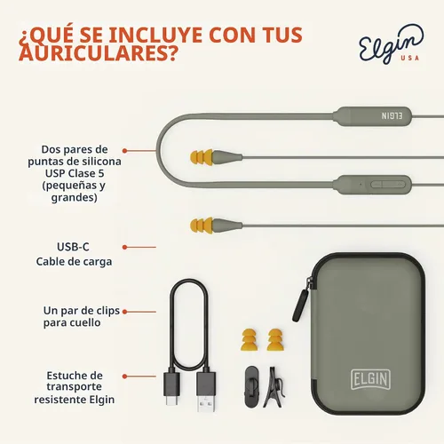Vista 5 de Elgin Discord Gen 2 - Auriculares Bluetooth inalámbricos, auriculares