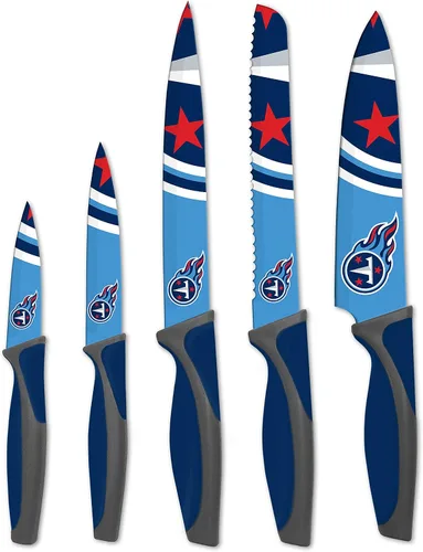 Vista 9 de The Sports Vault NFL Chicago Bears - Juego de cuchillos de cocina (5 piezas)