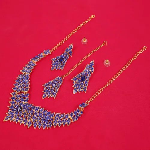Vista 5 de Touchstone Bollywood Glamour - Collar de joyería para mujer
