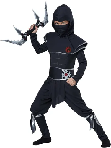 Vista 2 de Disfraz de guerrero Ninja para niños