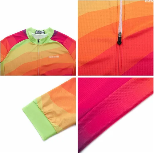 Vista 4 de Conjunto de pantalones cortos de ciclismo para mujer, traje de bicicleta acolchado para mujer