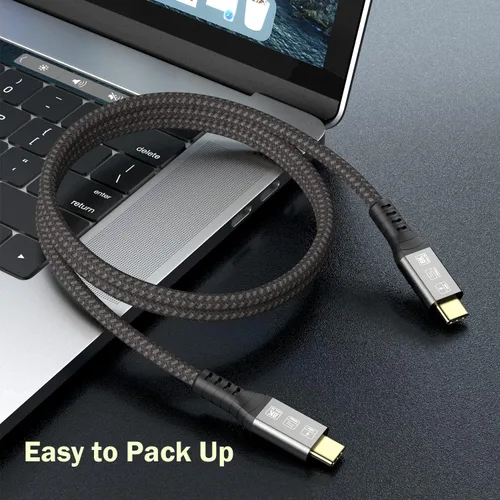 Vista 7 de Cable USB 4 para Thunderbolt 4 de 40 Gbps 8K a 60 Hz PD 100 W 10