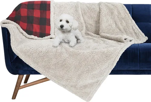Vista 30 de Kritter Planet - Manta impermeable para perros, reversible, a prueba de agua, para sofá, cama y coche, fundas lavables para sofá para perros