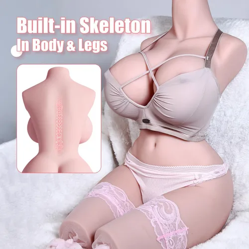 Vista 3 de Muñeca sexual de 38 libras, masturbación masculina para hombres, torso femenino de tamaño completo, realista con pechos grandes, trasero