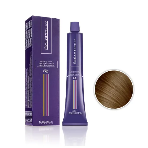 Vista 2 de Salerm Vison Crema para colorear el cabello #7.00 RUBIO, 2.3 onzas