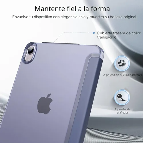 Vista 7 de MoKo Funda para iPad mini 7 (A17 Pro) Generación 2024, Funda para iPad mini 6 2021, Funda Protectora Delgada y Ligera de 8.3 Pulgadas con Carcasa