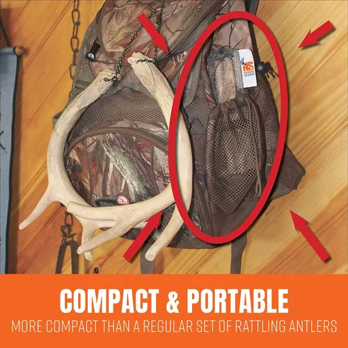 Vista 5 de Nationwide Scents - Combo de bolsa de llamada y sonajero de ciervos, duradera, para todo tipo de clima, para perros de cola blanca
