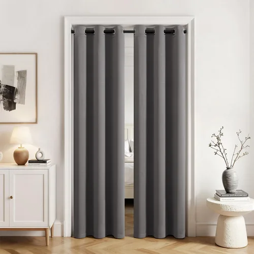 Vista 95 de MIULEE Cortinas opacas para dormitorio o sala de estar, juego de 2 paneles de cortina para ventana con aislamiento térmico y bloqueo de luz