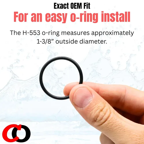 Vista 4 de Captain O-Ring Repuesto H-553/5308696 / P6000-C31 / A912809-0070A Anillos tóricos para Zurn, Sloan, Royal/Regal, American Standard Válvula
