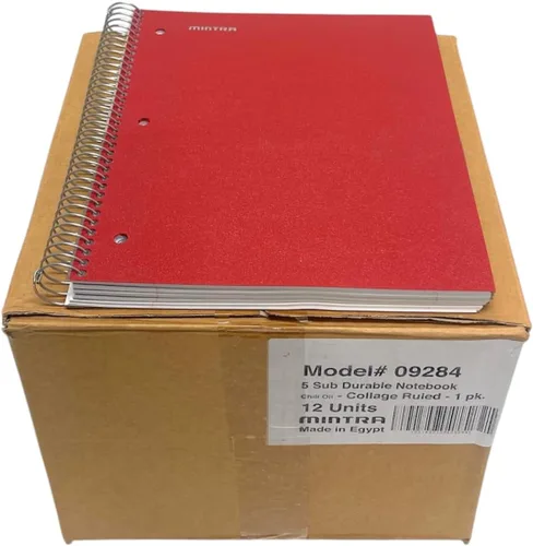 Vista 41 de Mintra Office Cuadernos de Espiral Duraderos, 5 Materias (Hielo Ártico, Rayado Universitario 1pk)