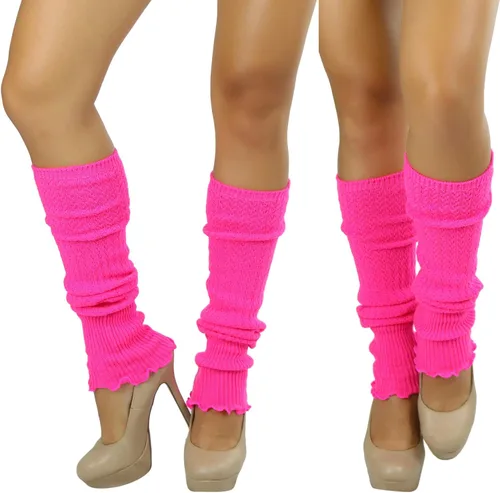 Vista 3 de ToBeInStyle Calentadores de piernas de acrílico acanalado sin pies para mujer
