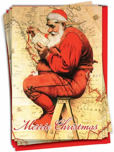 Vista 8 de The Best Card Company Paquete de 12 tarjetas de felicitación de Navidad con sobres, vacaciones de humor para hombres y mujeres