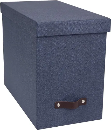 Vista 8 de Bigso John Caja de archivos de escritorio, solución de almacenamiento y organizador de documentos para documentos importantes, caja de archivos