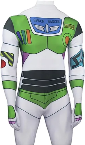 Vista 6 de Buzz Lightyear - Disfraz de cosplay para mujeres, niñas y hombres, traje de anime para Halloween
