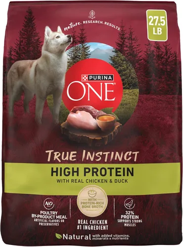 Vista 16 de Purina ONE True Instinct con una mezcla de pavo auténtico y venado alimento para perros seco - Bolsa de 7.4 lb Denso en nutrientes, con un 30%