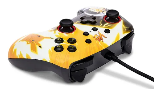 Vista 6 de PowerA Enhanced Wired Controller for Nintendo Switch - Pokémon Pikachu vs. Meowth