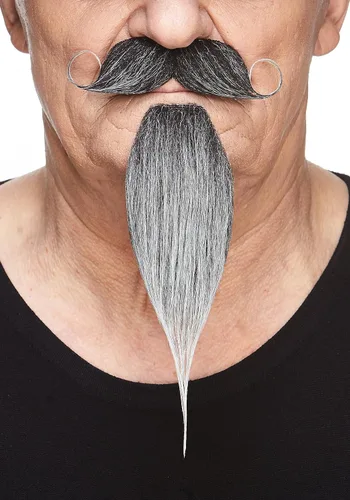 Vista 63 de Mustaches Self-Adhesive Stick On Fake Handlebar for Adults Negro