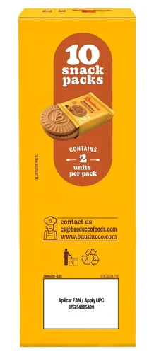 Vista 3 de Bauducco Speculoos - Galletas crujientes caramelizadas con especias, 0.74 onzas envueltas individualmente (paquete de 10)