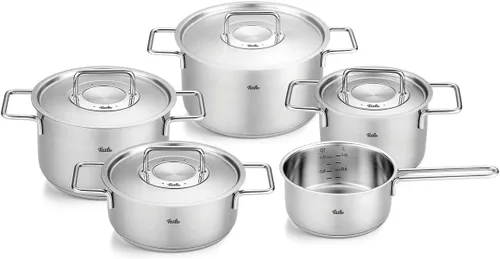Vista 11 de Fissler Pure Collection - Olla de acero inoxidable de 2.2 cuartos de galón con tapa de metal