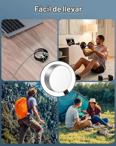 Vista 5 de 3.3FT para Galaxy Watch 8 cargador, cable de carga rápida del cargador del Blanco