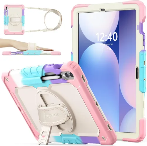 Vista 26 de SEYMAC stock Funda para Samsung Galaxy Tab S10 Lite / S10 FE / S9 FE 5G / S9 Funda para Tableta 10.9''/ 11'' Protectora con Protector de Pantalla