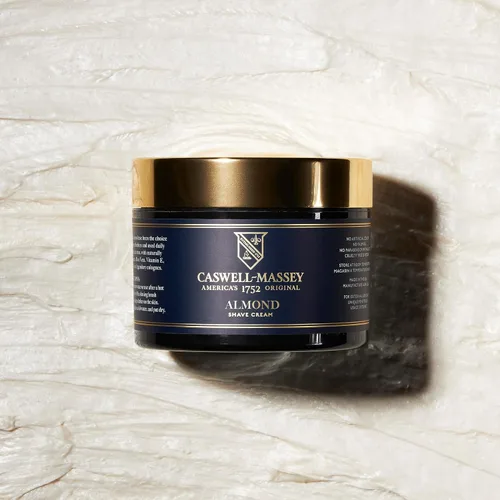 Vista 7 de Caswell-Massey Heritage Crema de afeitar de almendra, crema de afeitar natural para hombre para afeitado suave de la barba, calmante para pieles