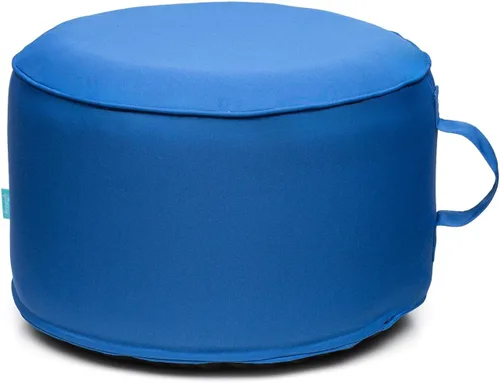 Vista 12 de QILLOWAY Otomana inflable para exteriores para patio, puf redondo impermeable, reposapiés inflable, reposapiés al aire libre para piscina, jardín