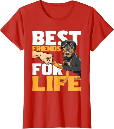 Vista 58 de Best Friends for Life - Rottweiler Animal Dog Lover Breeder T-Shirt
